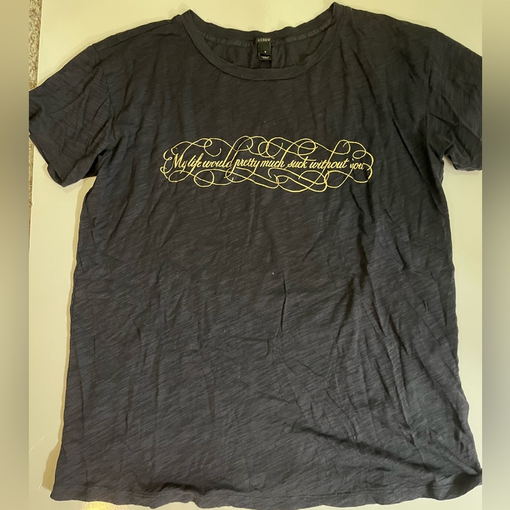 J Crew logo tee